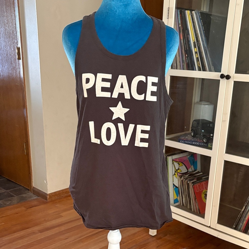 Chaser Black Tank Top with White Graphic Logo